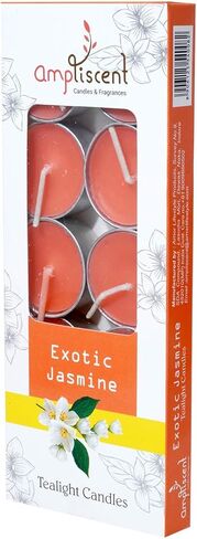 Ampliscent Tea Lights Candles Aromatherapy Candle Natural Soy Wax for Candle Holder and Gift Set (Chocolate Red Apple + Fruit Splash + Citrus Orange) (Pack of 3, Total 30 Candles) in Kuwait