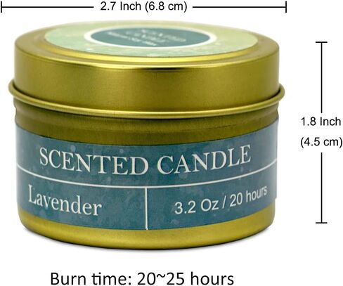 Scented Candles Gift Set for Women : 2 Pack Ocean Breeze Vanilla Candle with Wick Dipper, Strong Fragrance Soy Candle Set for Home Relaxation & Room Decor, Each 30-35 Hrs Burning in Kuwait