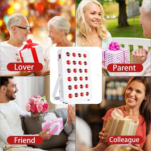 جهاز ضوء الأشعة تحت الحمراء الحمراء سيرفولي أحمر داكن 660 نانومتر و850 نانومتر بالقرب من ضوء الأشعة تحت الحمراء مع مؤقت، وجهاز تحكم عن بعد، 24 مصباح ليد ومراوح تبريد لبشرة الوجه والجسم in Kuwait