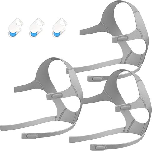 3-Pack Headgear Straps for AirFit F20 /AirTouch F20 - Replacement CPAP Headgear for F20 Full-face Mask, Elasticity Soft Headgear - Included Magnetic Clips (Medium) in Kuwait