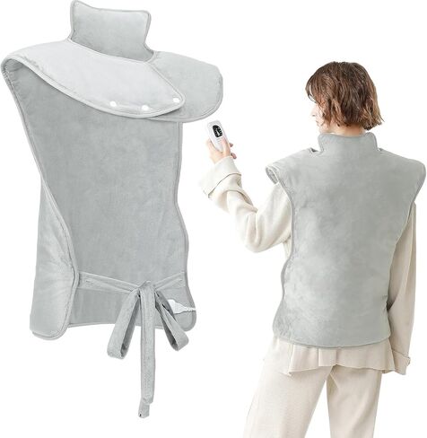 HAUSPROFI Heating Pad for Back Pain Relief, 37''x23 Electric Heat Pads for Neck and Shoulders Migraine Relief, Fast-Heating with 6 Heat Setting, Auto Shut Off, Machine Washable,Gifts for Women Men in Kuwait