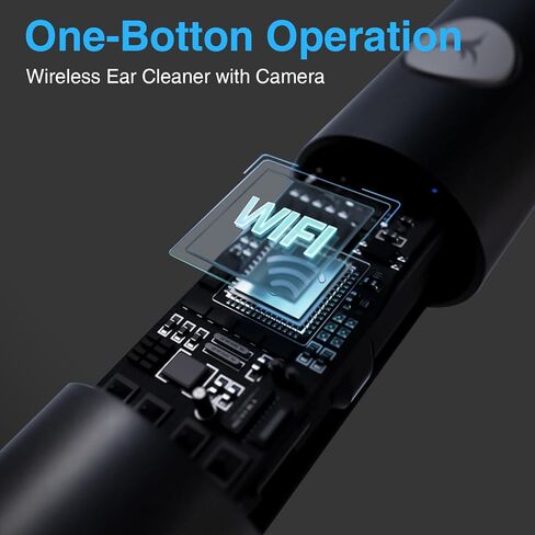 Ear Wax Removal Tool, Smart Ear Cleaner, Ear Camera Scope with Light Smartphone Ear HD Video Otoscope Wax Cleaner in Kuwait