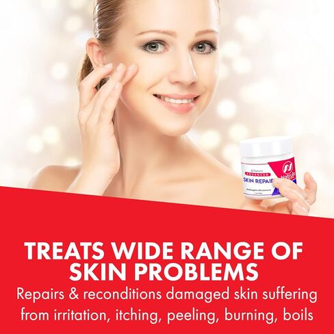 كريم ناترولو لإصلاح البشرة | مرهم طبيعي متعدد الأغراض للأكزيما وتخفيف الحكة والعضات والحروق وطفح الحفاضات والقوباء الحلقية والعناية بالجروح | مرهم إصلاح الإنقاذ للعناية بالبشرة in Kuwait