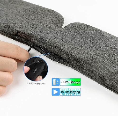 ALASKA BEAR Sleep Headphone Headband Bluetooth 5.2 HD ستيريو لتقليل الضوضاء محيط العين قناع مدمج مع مكبرات صوت رفيعة سماعات رأس رياضية لاسلكية (وردي) in Kuwait