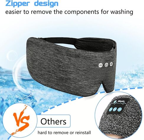 ALASKA BEAR Sleep Headphone Headband Bluetooth 5.2 HD ستيريو لتقليل الضوضاء محيط العين قناع مدمج مع مكبرات صوت رفيعة سماعات رأس رياضية لاسلكية (وردي) in Kuwait