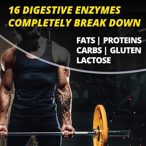 Gains in Bulk, Athlete Digestive Formula, Digestive Enzymes and Probiotics (90 Count) 8 Strains of live probiotics, 16 different plant enzymes. Patented Stabilized Probiotics in Kuwait