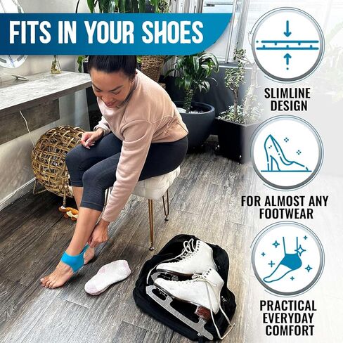 StrappyHeel - واقيات الكعب - الوقاية من البثور وتخفيف آلام الأحذية من المهمازات والتهاب اللفافة الأخمصية - أكواب قدم من السيليكون للنساء والرجال - وسادة وسادة، وبديل للجل للأحذية in Kuwait