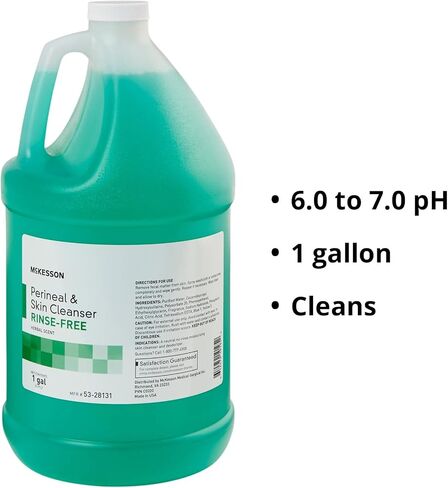 McKesson Perineal Skin Cleanser, Rinse-Free, Fresh Scent, 1 gal, 1 Count in Kuwait