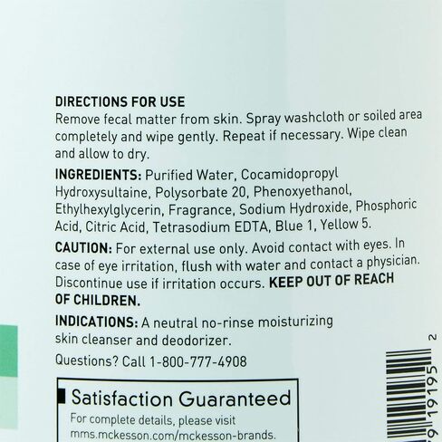 McKesson Perineal Skin Cleanser, Rinse-Free, Fresh Scent, 1 gal, 1 Count in Kuwait