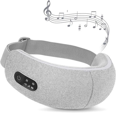 يوباو مدلك العين بالحرارة للصداع النصفي، هدية مثالية لعيد الميلاد وعيد الشكر للأم، قناع العين الكهربائي مع موسيقى بلوتوث للاسترخاء، تقليل إجهاد العين والهالات السوداء وأكياس العين والعيون الجافة in Kuwait