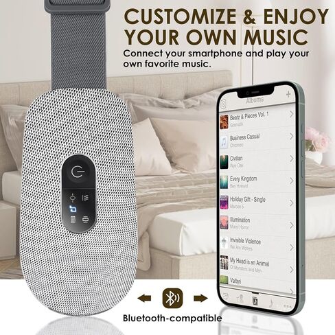 يوباو مدلك العين بالحرارة للصداع النصفي، هدية مثالية لعيد الميلاد وعيد الشكر للأم، قناع العين الكهربائي مع موسيقى بلوتوث للاسترخاء، تقليل إجهاد العين والهالات السوداء وأكياس العين والعيون الجافة in Kuwait