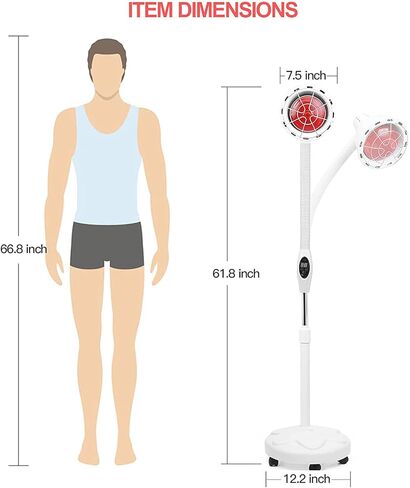 حامل إضاءة بالأشعة تحت الحمراء، ضوء أحمر 275 وات بالقرب من مصباح الحرارة بالأشعة تحت الحمراء مع ذراع مرن وإزالة التحكم in Kuwait