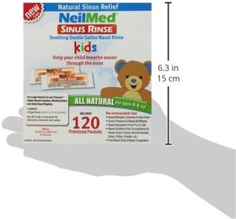 عبوات طب الأطفال المختلطة مسبقة الشطف للجيوب الأنفية من نيل ميد، عبوة من 120 قطعة (عبوة من قطعتين) in Kuwait