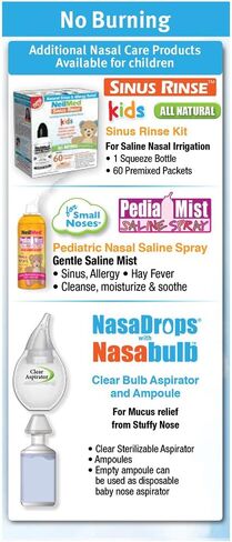 عبوات طب الأطفال المختلطة مسبقة الشطف للجيوب الأنفية من نيل ميد، عبوة من 120 قطعة (عبوة من قطعتين) in Kuwait