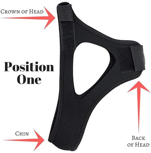 حزام الذقن المضاد للشخير - جهاز مضاد للشخير قابل للتعديل للرجال والنساء، ومستخدمي CPAP، وأجهزة التنفس بالفم المفتوح. حل لوقف الشخير والمساعدة على النوم. فكر في استخدام أداة w/Snore Eliminator Pro أو قطعة الفم الخاصة ببروكسيسم in Kuwait