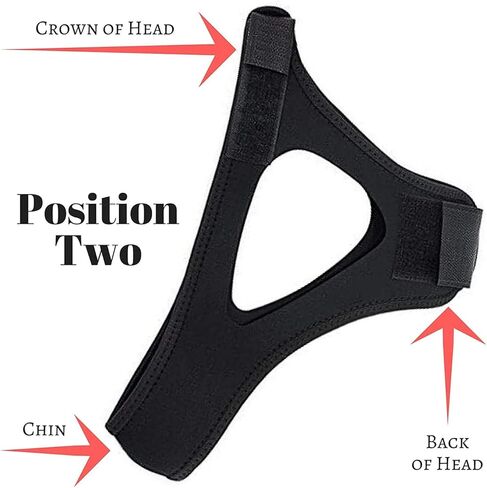 حزام الذقن المضاد للشخير - جهاز مضاد للشخير قابل للتعديل للرجال والنساء، ومستخدمي CPAP، وأجهزة التنفس بالفم المفتوح. حل لوقف الشخير والمساعدة على النوم. فكر في استخدام أداة w/Snore Eliminator Pro أو قطعة الفم الخاصة ببروكسيسم in Kuwait