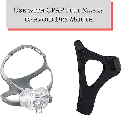 حزام الذقن المضاد للشخير - جهاز مضاد للشخير قابل للتعديل للرجال والنساء، ومستخدمي CPAP، وأجهزة التنفس بالفم المفتوح. حل لوقف الشخير والمساعدة على النوم. فكر في استخدام أداة w/Snore Eliminator Pro أو قطعة الفم الخاصة ببروكسيسم in Kuwait