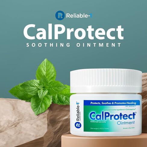 CalProtect Anti-Rash Moisturizing Ointment (2.5oz, Jar) Reliable-1 Laboratories Adult Diaper Incontinence - Skin Barrier Soothing Repair And Relief For Men & Women in Kuwait