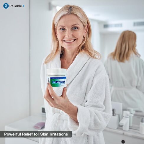 CalProtect Anti-Rash Moisturizing Ointment (2.5oz, Jar) Reliable-1 Laboratories Adult Diaper Incontinence - Skin Barrier Soothing Repair And Relief For Men & Women in Kuwait