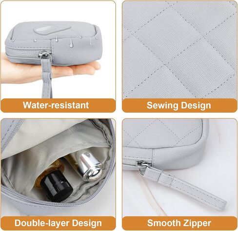 Likesing Tampon Holder for Purse, Upgraded 5.3" Checkered Period Bag, Sanitary Napkin Storage Bag with Wrist Strap for Girls Women, Thickened Portable Period Pad Pouch(Black) in Saudi Arabia