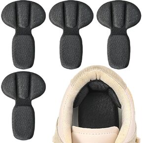 Back of Heel Cushion Pads, 4Pcs Mesh Adhesive Heel Grips Inserts for Boots, Loose Shoes Too Big, Reusable Heel Guards Liners for Women Men, Anti Blister Shoe Liners Heel Protectors, Improve Shoe Fit