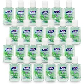 PURELL Advanced Hand Sanitizer Soothing Gel, Fresh Scent, 2 fl oz Flip-Cap Bottle (Pack of 24) - 9682-24-CMR