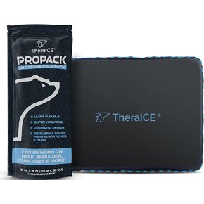 TheraICE PROpack Hot & Cold Therapy Reusable Cold Gel Ice Pack - Extra Large 12x15 - Great for Muscular Back Pain, Shoulder, Hip Knee - Oversized Multipurpose Cold Icepack for Minor Aches & Pains