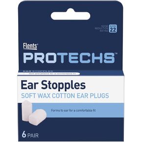 سدادات أذن من القطن والشمع الناعم من فلينتس للنوم والشخير والضوضاء العالية والسفر والحفلات الموسيقية والبناء والدراسة، 6 أزواج، NRR 22 in Kuwait