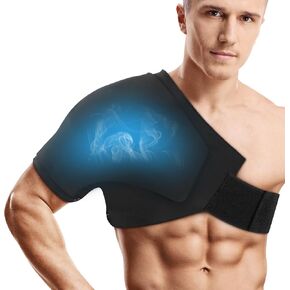 tolaccea الكتف الجليد حزمة الدوار الكفة العلاج البارد، قابلة لإعادة الاستخدام الكتف الجليد التفاف هلام حزمة الباردة للإصابات، ضغط ساخن وبارد لتخفيف آلام الكتف، التهاب الأوتار، التهاب كيسي، تورم in Kuwait