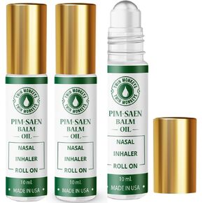 TWIN MONKEYS Oil | Pure PIM-SAEN Balm Oil ROLL ON (Pack of 3) in Saudi Arabia