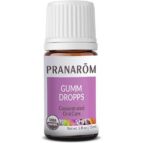 Pranarom - Gumm Dropps Essential Oil for Teeth & Gum Health, Natural Mouthwash for Oral Care, Pure & Organic Essential Oils (Peppermint, Thyme, Clove, Lemon, & Cinnamon), 5 ml
