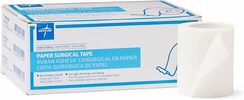 Medline PRM260001H Essentials Paper Medical Tape, 1" Width, 10 Yards Length, Pack of 12 in Saudi Arabia