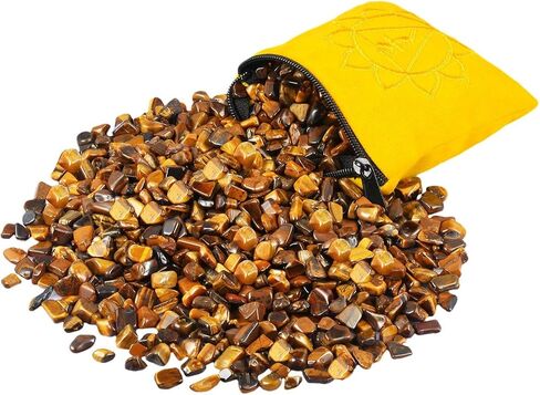 SUNYIK Natural Citrine Tumbled Chip Stone, Sacral Chakra Crystal Pillow for Healing Reiki, Sphere Sculpture Figurine Point Display Stand, Sacral Chakra in Kuwait