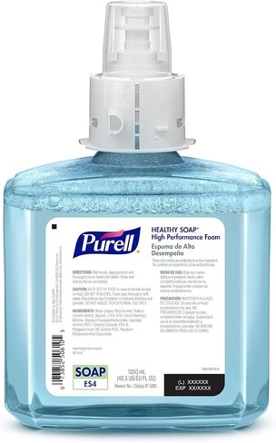 تقنية CLEAN RELEASE من العلامة التجارية PURELL (CRT) رغوة صحية عالية الأداء، خالية من العطور، عبوة 1200 مل لموزع الصابون اليدوي PURELL ES4 (عبوة من 2) - 5085-02 - تم تصنيعها بواسطة GOJO, Inc. in Saudi Arabia