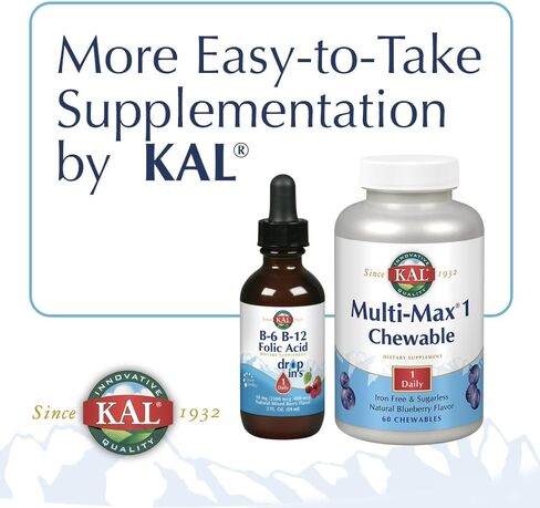 KAL® Calcium Citrate Chewable 500mg w/ Magnesium & Vitamin D-3 | for Bones, Teeth, Nerve & Muscle Support | Natural Mixed Fruit Flavor | 60 Chewables in Saudi Arabia