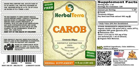 Herbal Terra LLC Mullein (Verbascum Densiflorum) جليسيريت، مستخلص سائل خالٍ من الكحول من الزهور المجففة العضوية، 2 أونصة in Kuwait