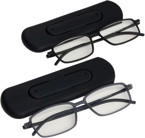 2 Pack Reading Glasses for Men and Women,Portable Blue Light Blocking,Phone Stand Case in Saudi Arabia