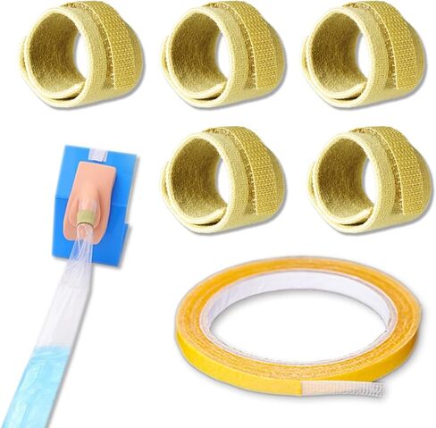 حزام قسطرة خارجي للذكور بسعة كبيرة 100 كيس بول وشريط قوي، ثلاثة مشبك قابل للتعديل مانع للتسرب، حزام تثبيت قابل لإعادة الاستخدام للرجال in Kuwait