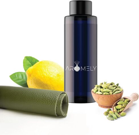 رائحة زيت الناشر Aromely My Way - زيوت أساسية للعلاج بالروائح العطرية - مزيج عطري متطور من الجلد والهيل والليمون مستوحى من أفخم الفنادق - 150 مل in Kuwait