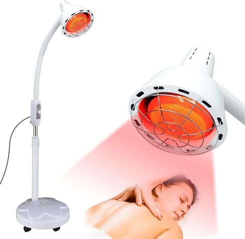 275 واط مصباح الحرارة بالأشعة تحت الحمراء القريبة، العلاج بالضوء الأحمر بالأشعة تحت الحمراء لتخفيف الألم وآلام العضلات، العلاج بالضوء بالأشعة تحت الحمراء مع حامل in Kuwait