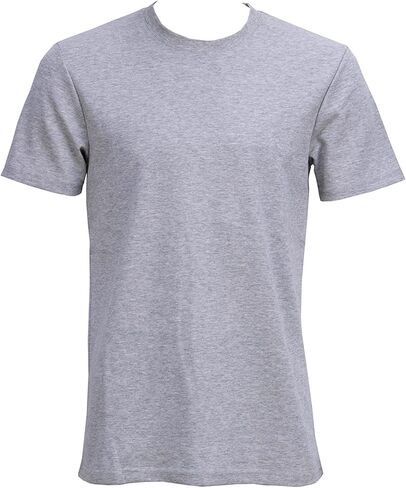 هوغا تي شيرت حماية EMF للرجال، مضاد للإشعاع، درع RF EMF حجب قماش فضي. صغير. in Kuwait