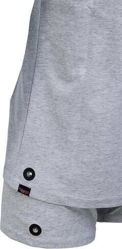 هوغا تي شيرت حماية EMF للرجال، مضاد للإشعاع، درع RF EMF حجب قماش فضي. صغير. in Kuwait