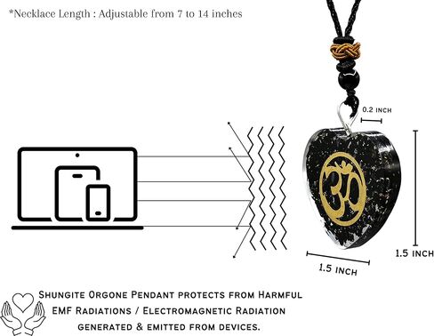 قلادة شونجيت اورغونيت للحماية - قلادة أورغون قوية للرجال والنساء in Kuwait