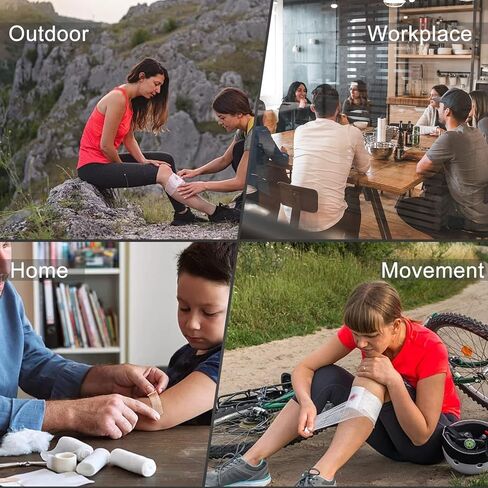 مجموعة الإسعافات الأولية للسيارة الصغيرة المقاومة للماء - مجموعة أدوات الطوارئ - 273 قطعة من معدات التخييم للتخييم والمشي لمسافات طويلة والسفر المنزلي YIDERBO in Kuwait