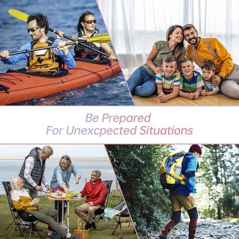مجموعة الإسعافات الأولية للسيارة الصغيرة المقاومة للماء - مجموعة أدوات الطوارئ - 273 قطعة من معدات التخييم للتخييم والمشي لمسافات طويلة والسفر المنزلي YIDERBO in Kuwait