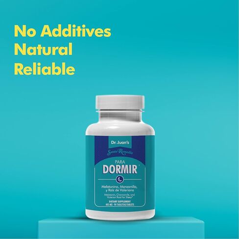 Santo Remedio Sleep Formula, Healthy Sleep Support, Melatonin, Chamomile, and Valerian Root, 90 Capsules, 405 mg per Serving, No Artificial Colors, No Artificial Flavors, Sugar Free, Sodium Free in Kuwait