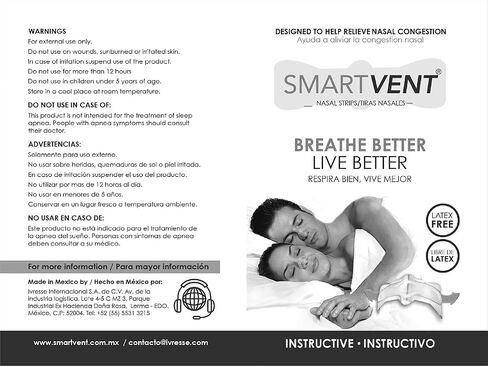 SMART VENT 40 Drug and Latex Free Nasal Strips That Instantly Relieve Nasal Congestion Breathe Better, Live Better. Includes 2 Practical Cases. in Saudi Arabia