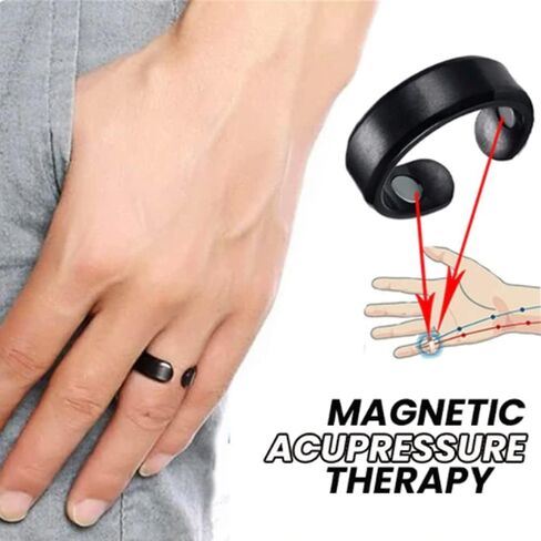 CSIYANJRY99 Lymphatic Drainage Therapeutic Therapy Rings for Women Men,2Pcs Lymph Detox Ring,Slim Ring for Stress Pain Relief,Open Adjustable Finger Ring in Saudi Arabia
