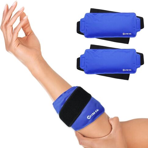 Wrist Ice Pack Soft Gel Ice Pack Wrap Reusable Hot Cold Therapy for Rheumatoid Arthritis, Carpal Tunnel Pain, Tendonitis, Thumb Wrist Cold Pack Pain Relief for Hand Injuries, Sprain & Swelling in Kuwait