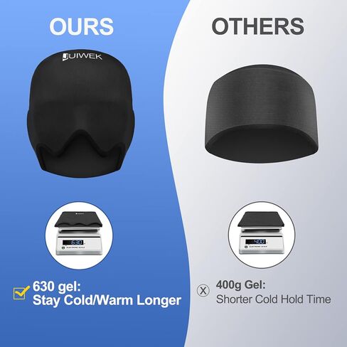 غطاء راس ثلج للصداع النصفي، قبعة تخفيف الصداع النصفي مع علاج بارد وساخن، غطاء راس ثلج مرن للعيون المنتفخة، غطاء لتخفيف الصداع البارد للتوتر والجيوب الانفية والتوتر in Kuwait